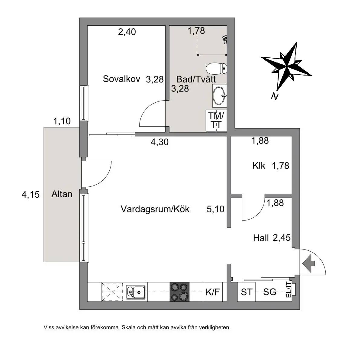 Floor plan for Astris gata 60