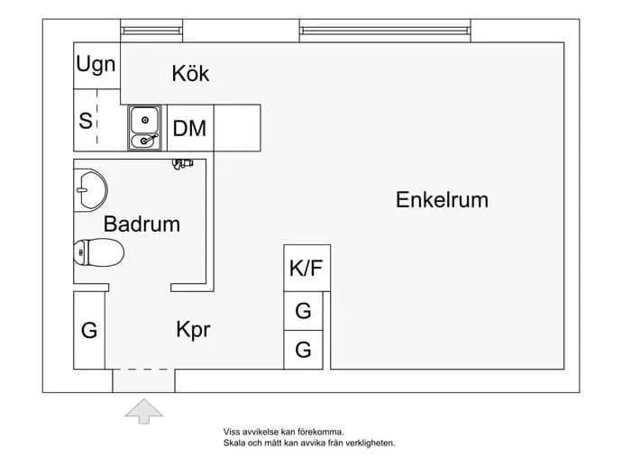 Floor plan for Grafikvägen 1
