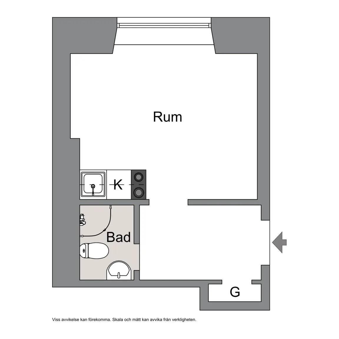 Floor plan for Heleneborgsgatan 21C, gårdshus