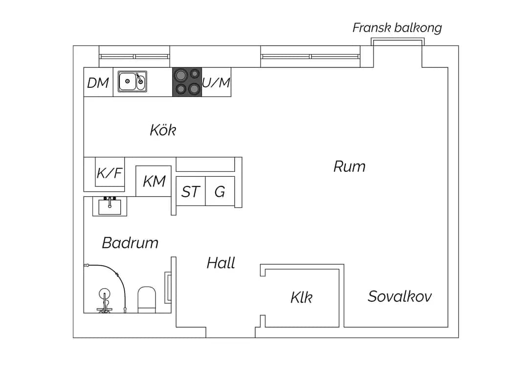 Floor plan for Norra Tennisgränd 4