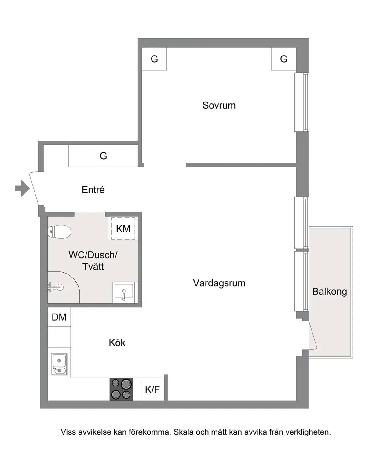 Floor plan for Järva Skjutbaneväg 27