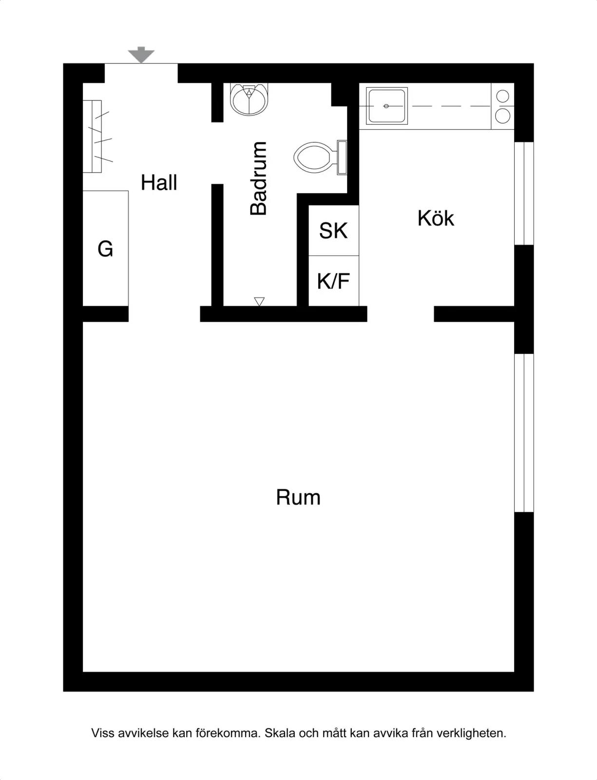 Floor plan for Arvid Mörnes väg 40