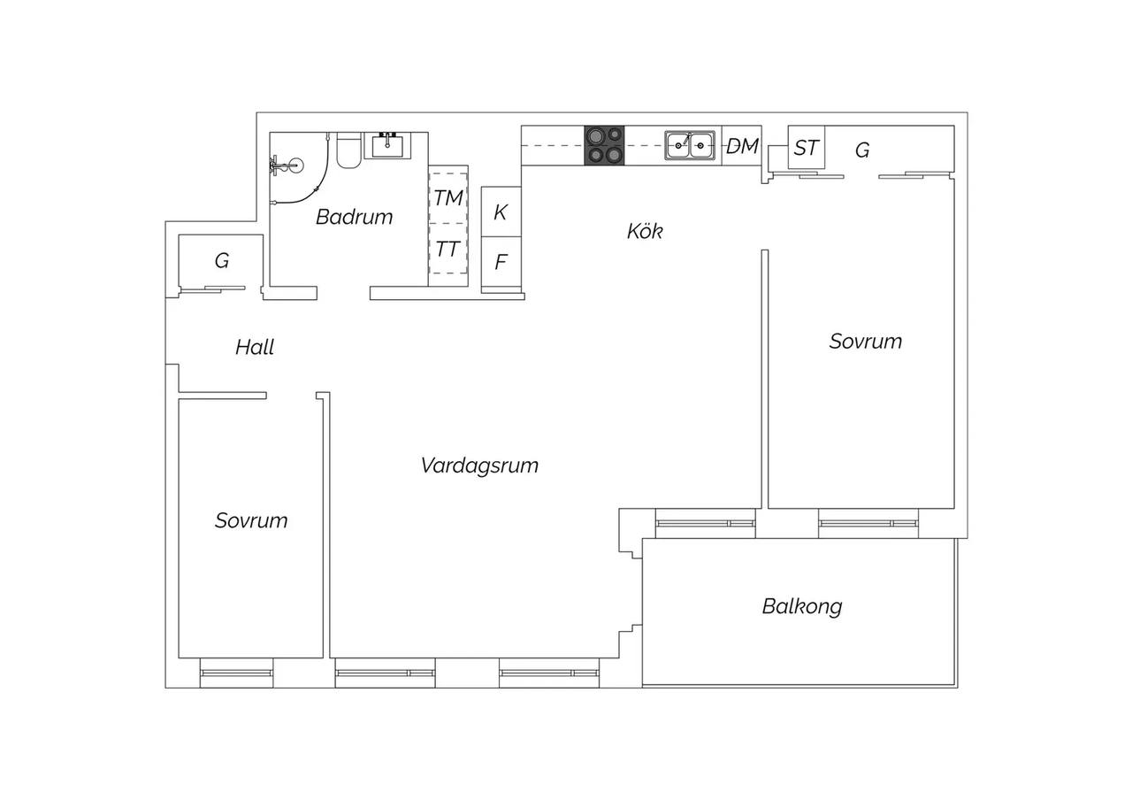 Floor plan for Formgatan 30