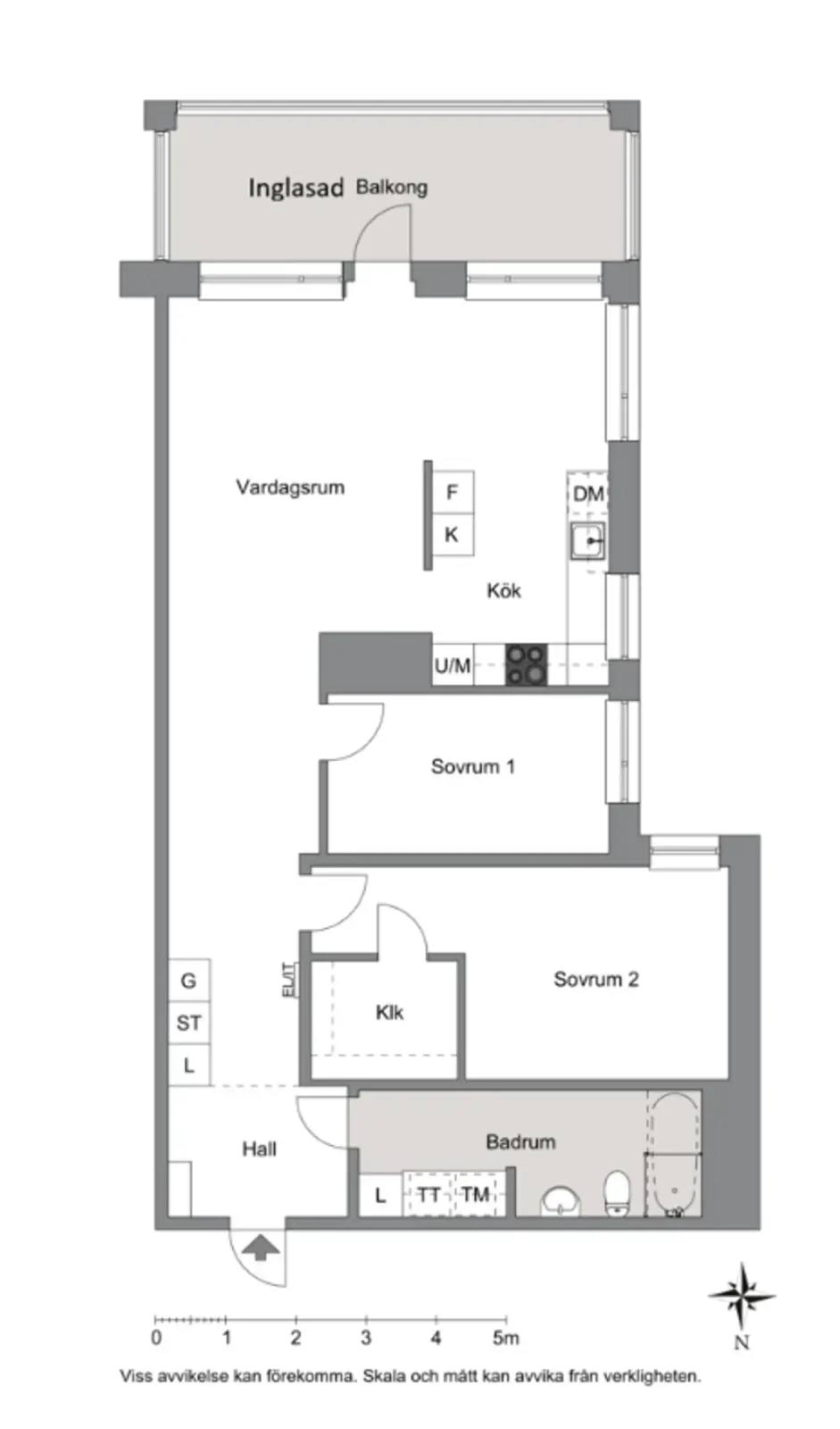 Planritning för Tollareslingan 24
