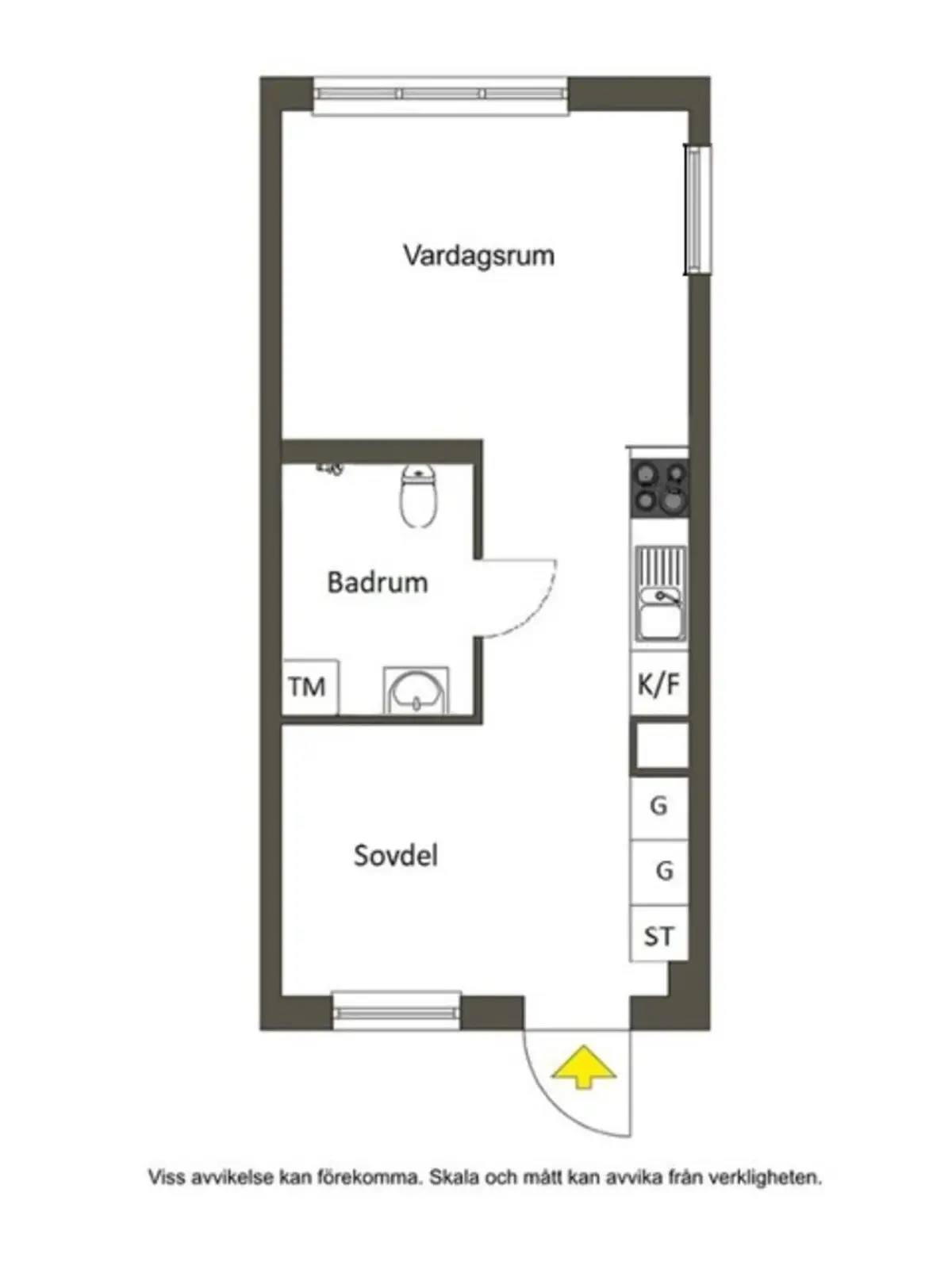 Planritning för Kansligränd 2
