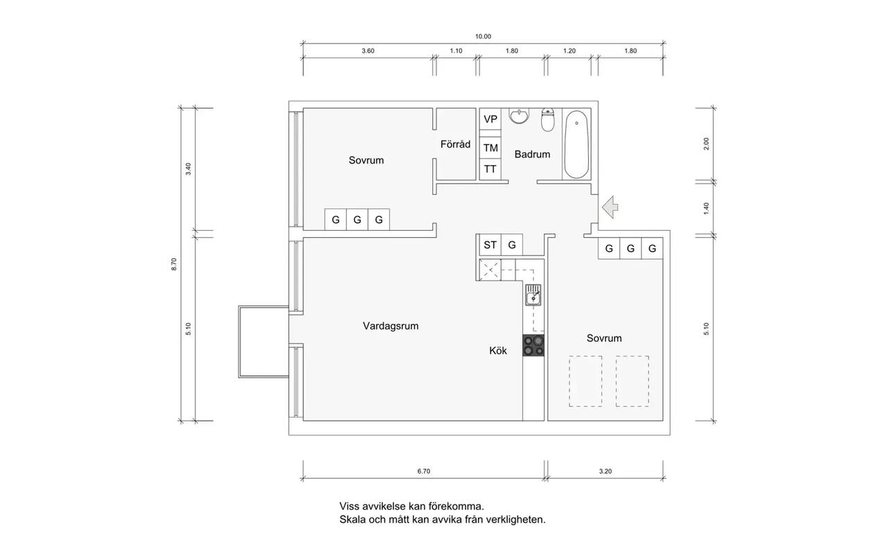 Planritning för Vikingshillsvägen 29