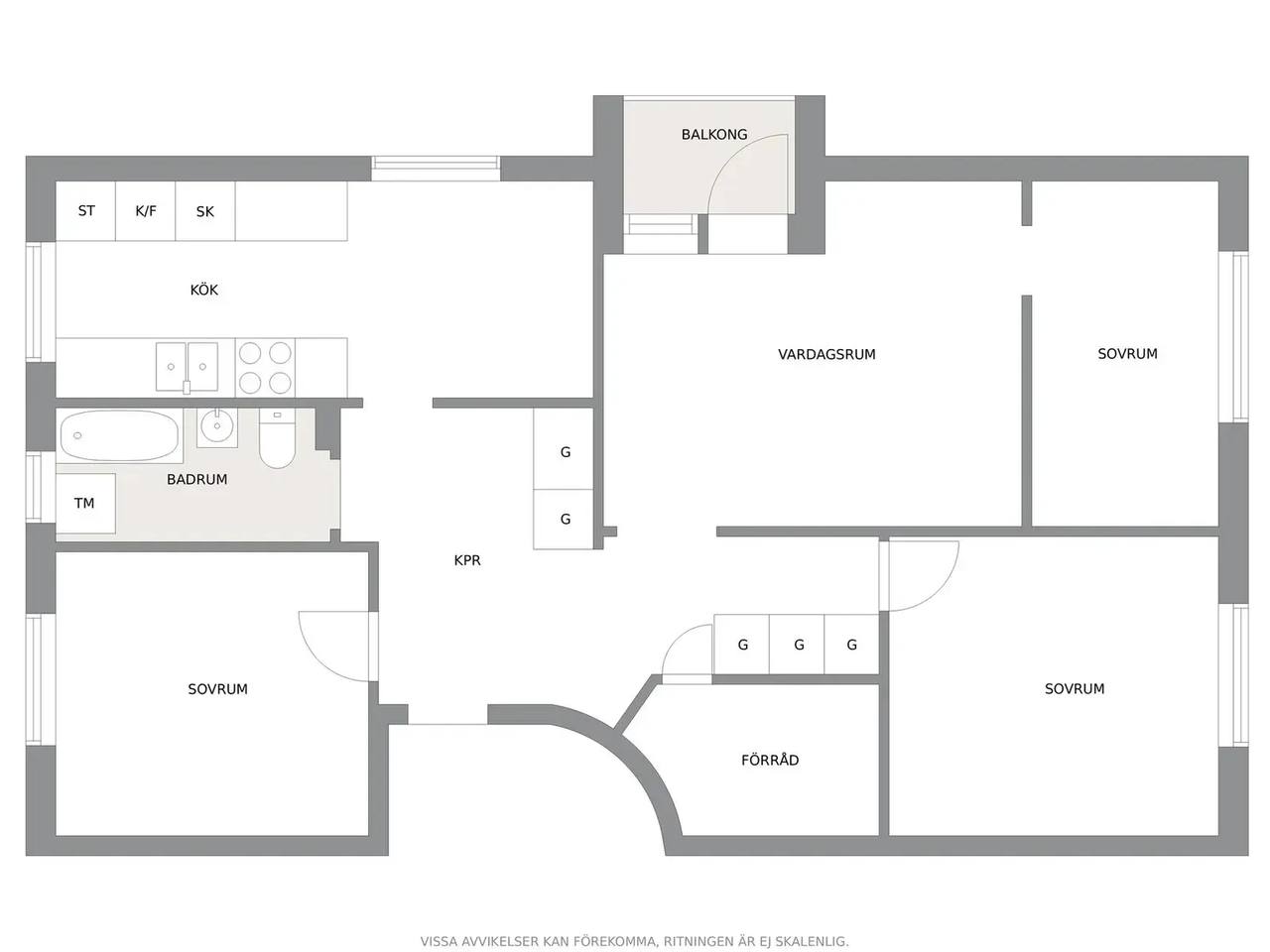Floor plan for Irisdalsgatan 20