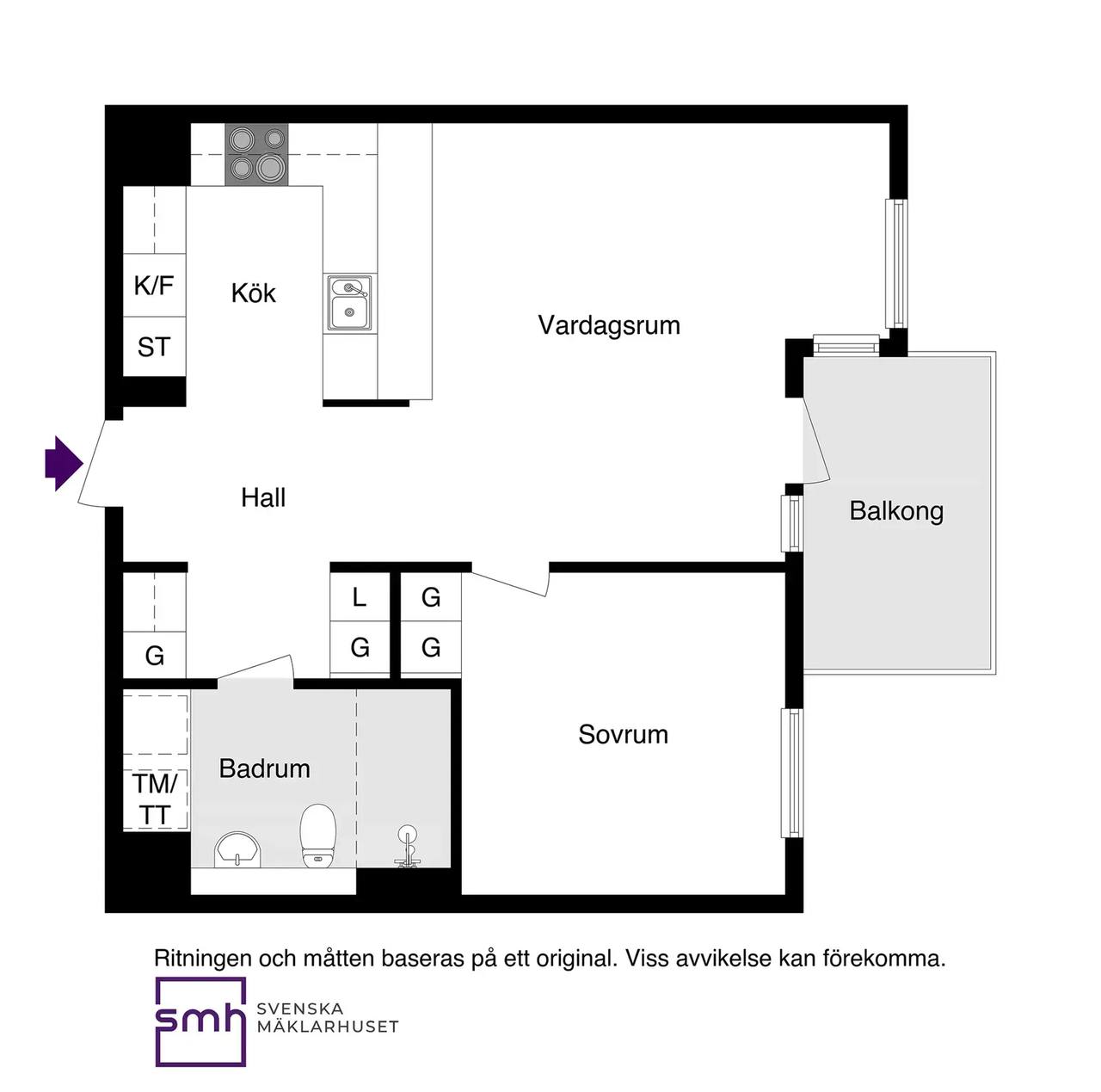 Floor plan for Gulddragargränd 50