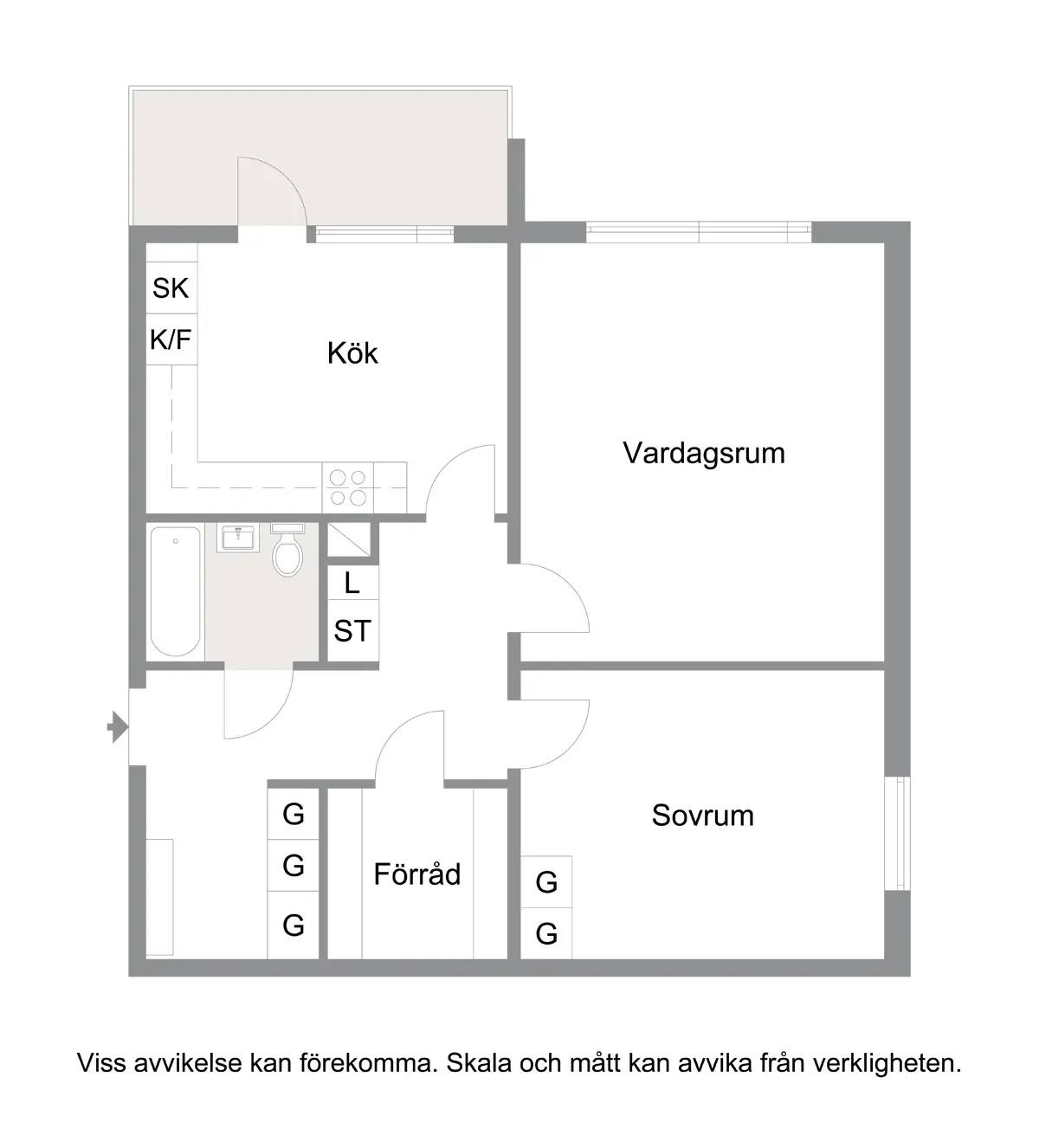 Floor plan for Oshögavägen 216