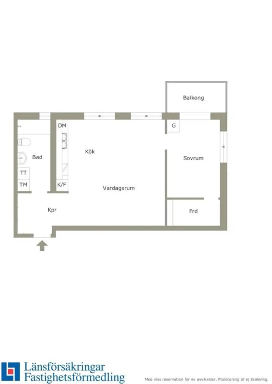 Floor plan for Myntvägen 12