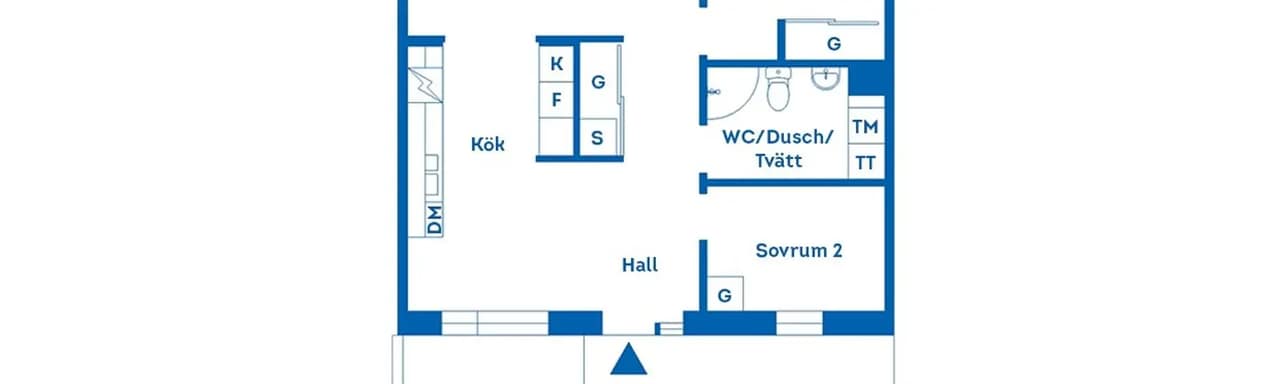 Planritning för Ellen Mobergs Gata 7 E