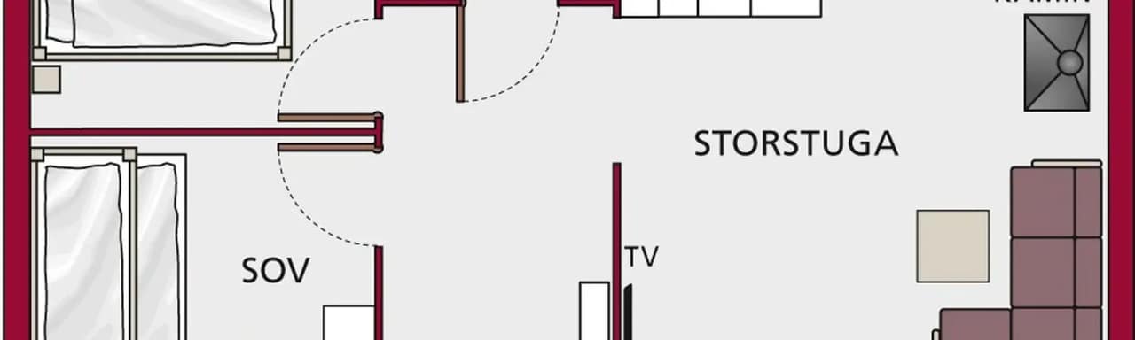 Floor plan for Säfsbyn 230