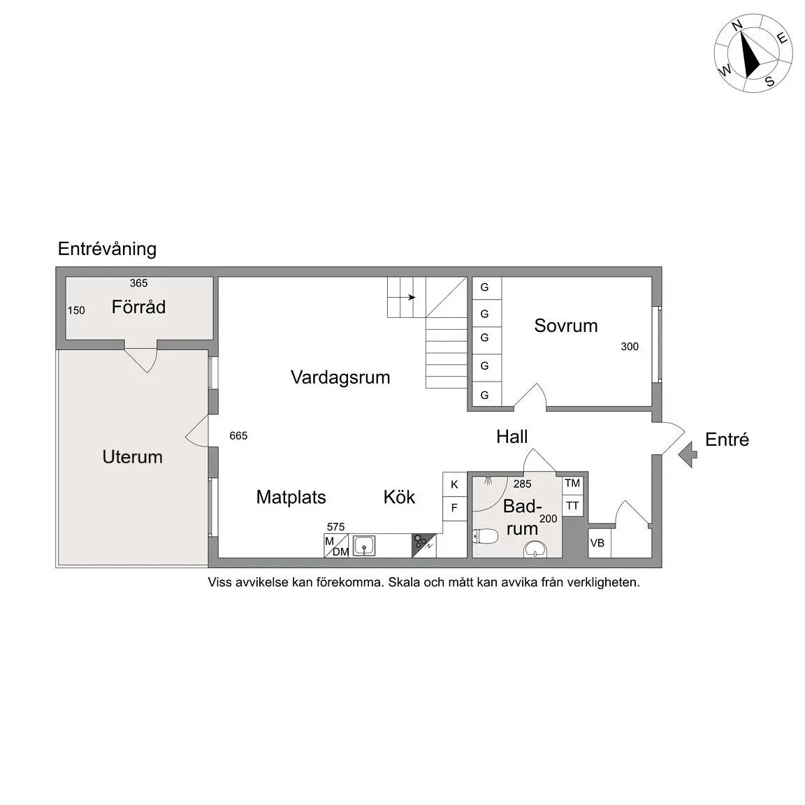 Floor plan for Bandtraktorgatan 75