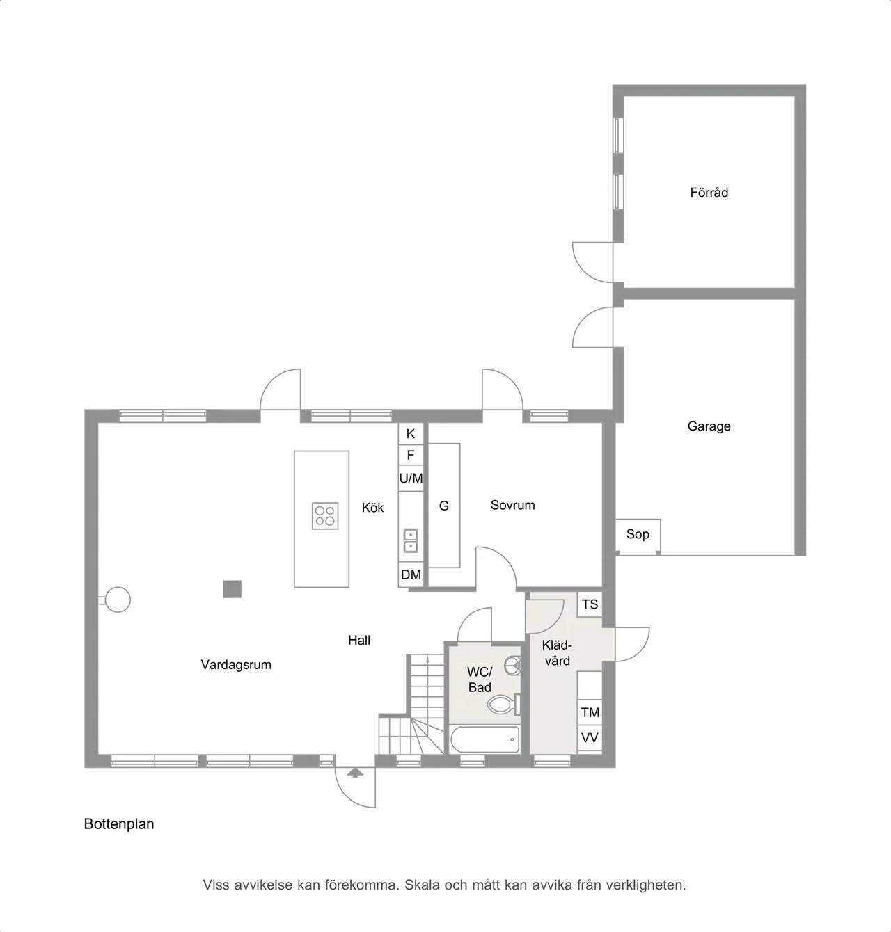 Planritning för Banvallsvägen 41