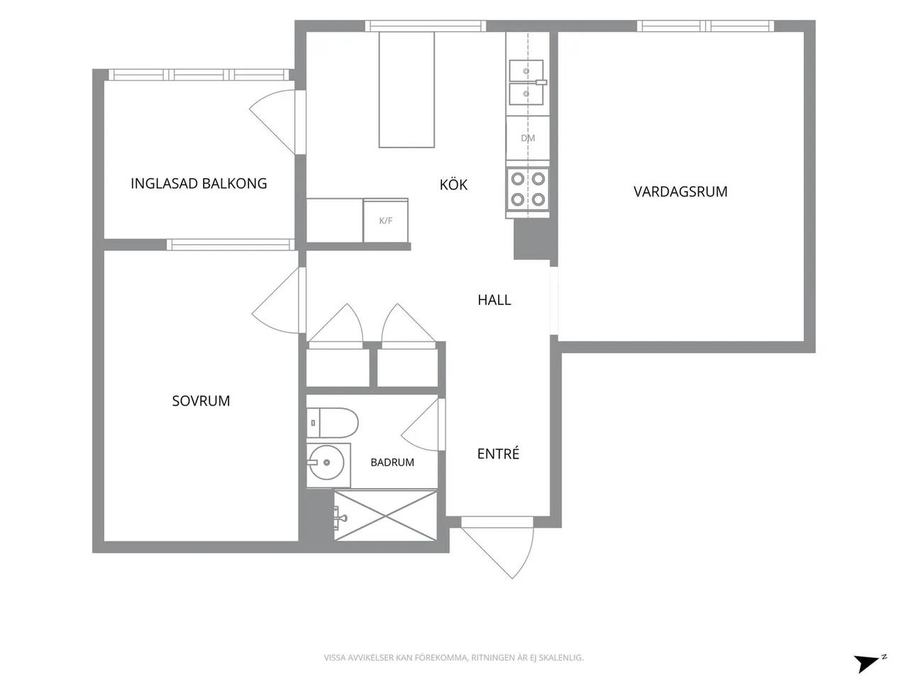 Planritning för Ättekullagatan 18
