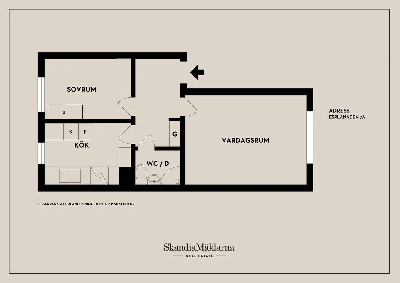 Floor plan for Esplanaden 7A