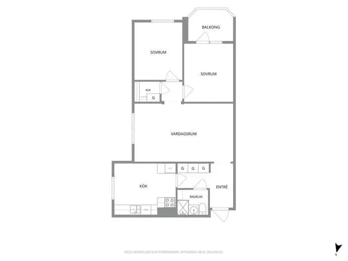 Floor plan for Kronetorpsgatan 68A