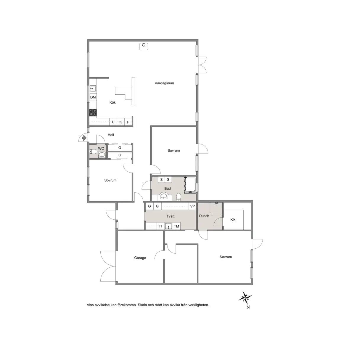 Planritning för Lövens väg 37