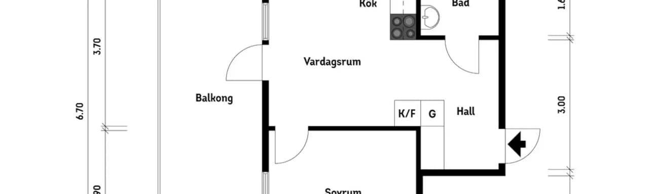 Floor plan for Ravinvägen 2
