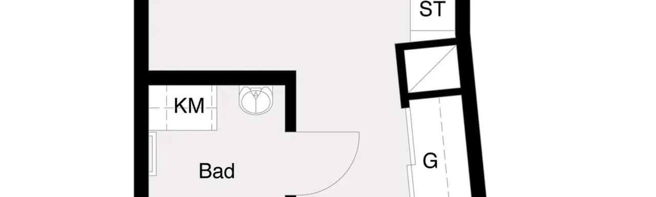 Planritning för Tegelvägen 1A