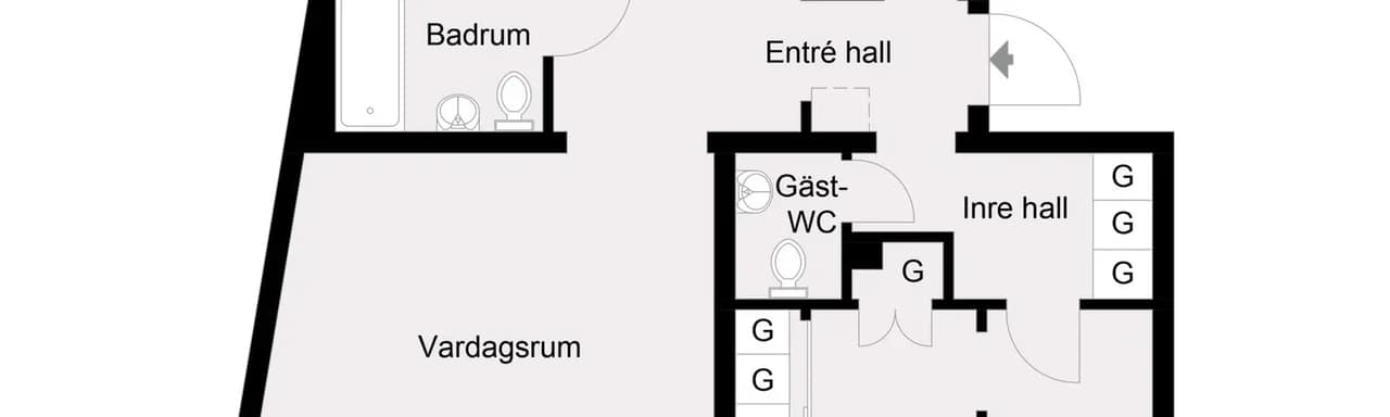 Planritning för Centralvägen 14C