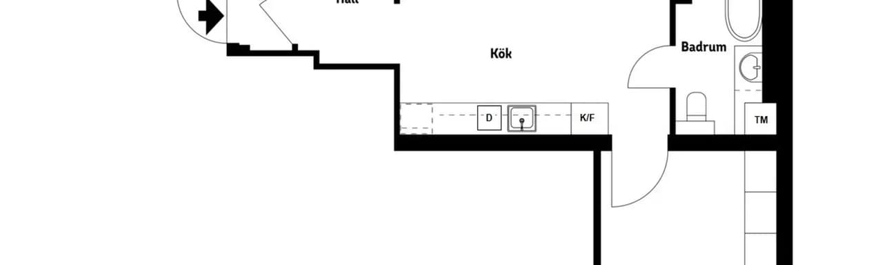 Floor plan for Garvargatan 7