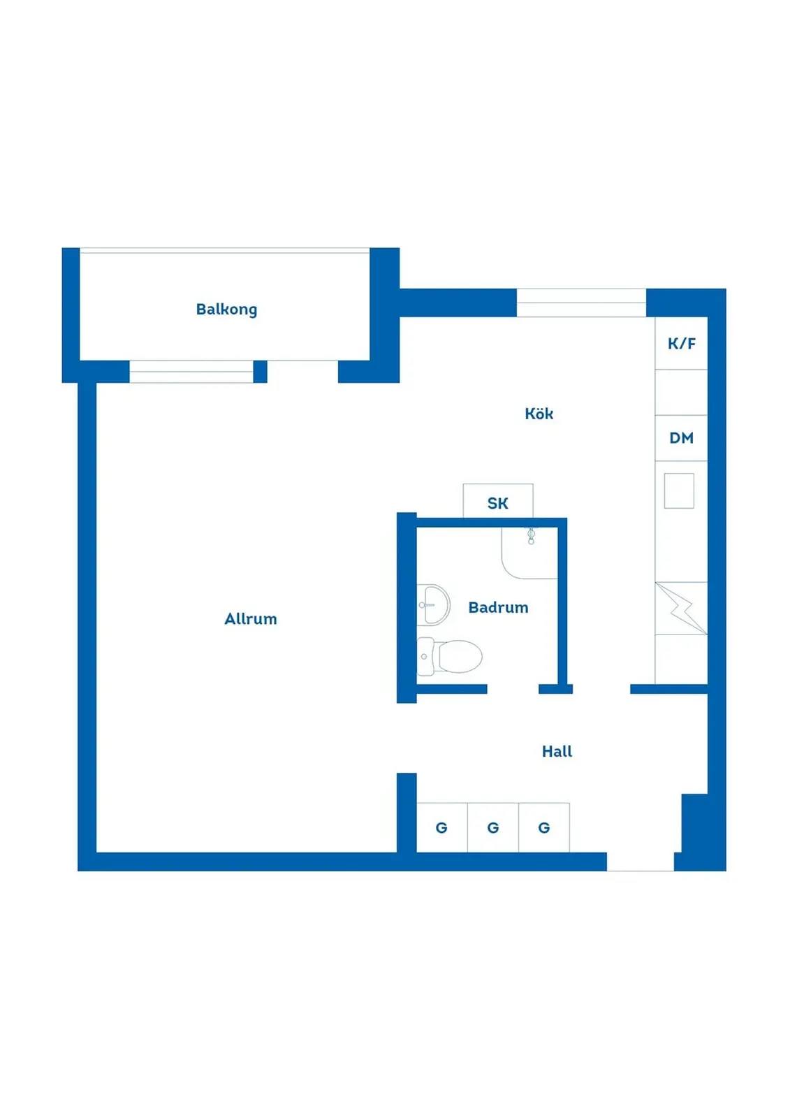Floor plan for Madlyckevägen 24