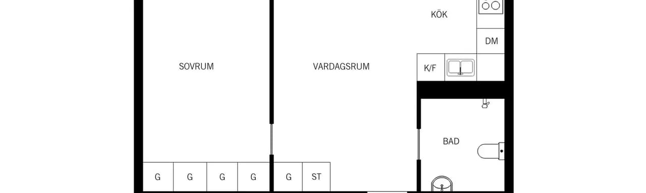 Planritning för Kvarnbergsvägen 31A