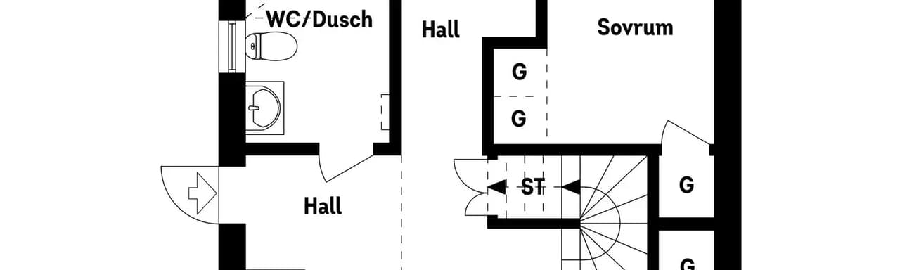 Floor plan for Gropgärdesvägen 52