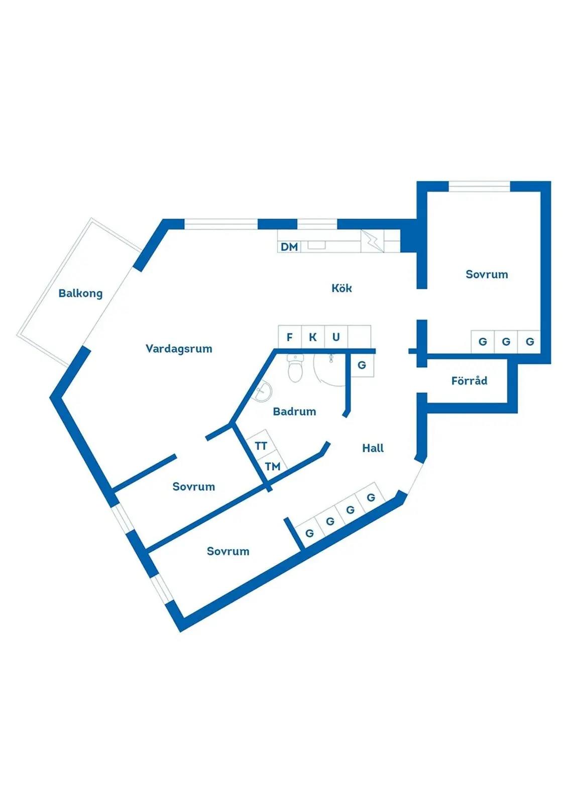 Floor plan for Margretedalsvägen 9
