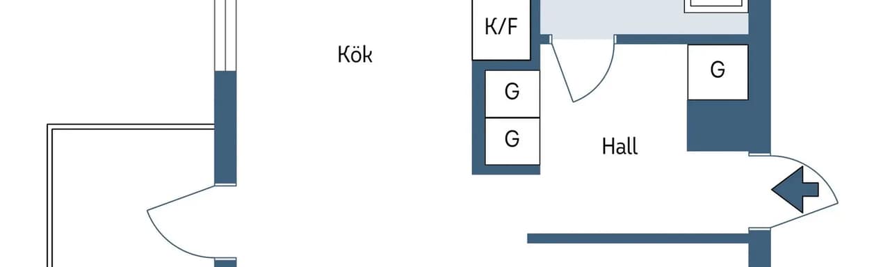 Floor plan for Skarpövägen 11, 1 tr