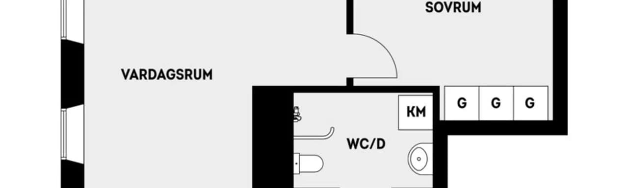 Floor plan for Stationsvägen 54