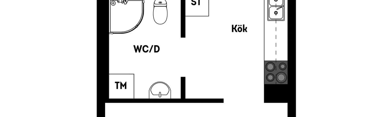 Planritning för Lagmansbacken 4, 4 tr