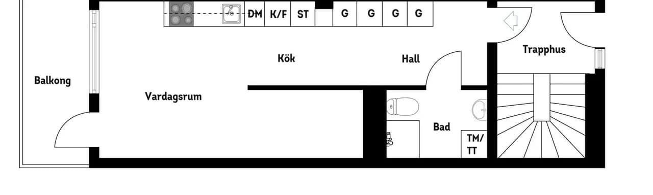 Floor plan for Gamla Enköpingsvägen 152