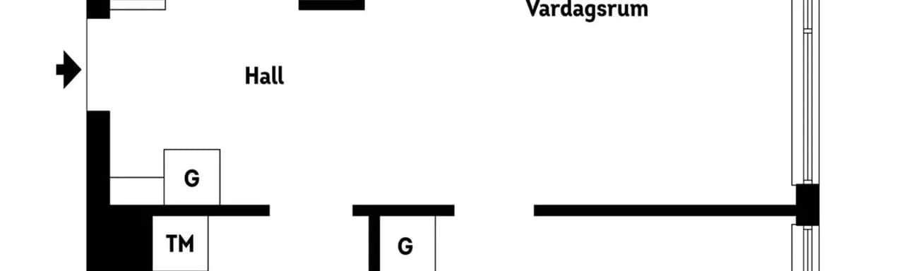 Floor plan for Storgatan 82B