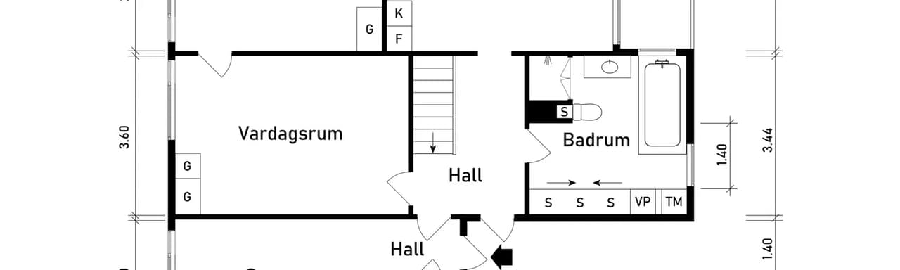 Floor plan for Steken 1J