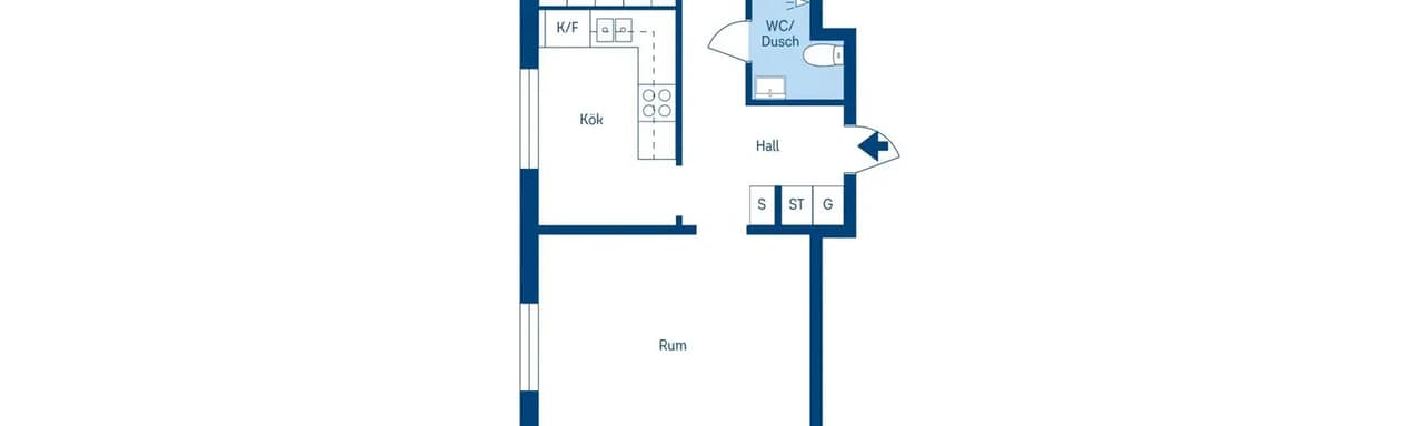 Floor plan for Kanalgatan 25