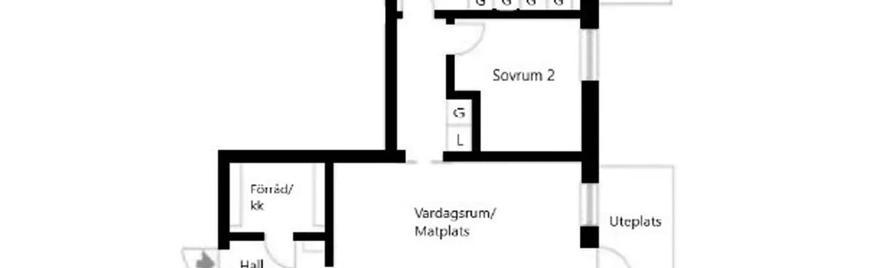 Planritning för Valsta gårdsväg 8