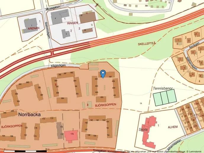 Floor plan for Kågevägen 40E