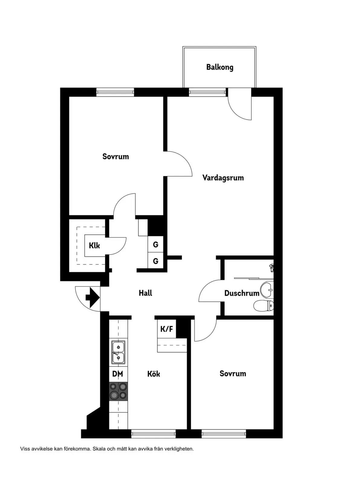 Floor plan for Bragevägen 13A
