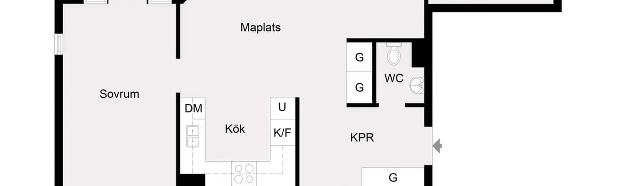 Floor plan for Centralvägen 5