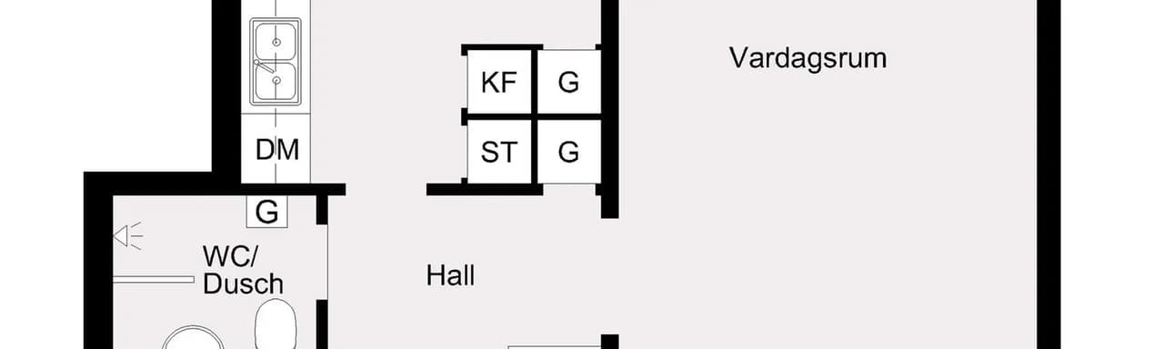 Floor plan for Kronovägen 7A
