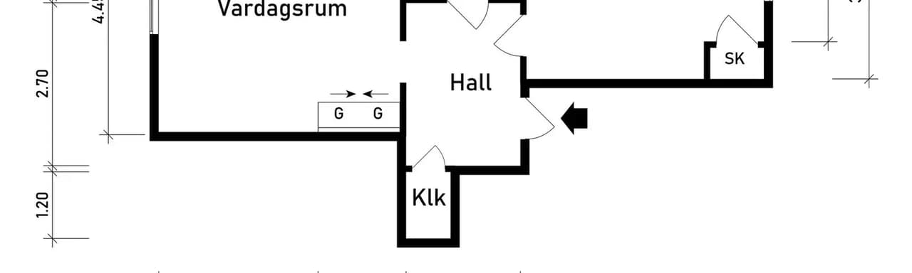 Floor plan for Rambergsvägen 3B