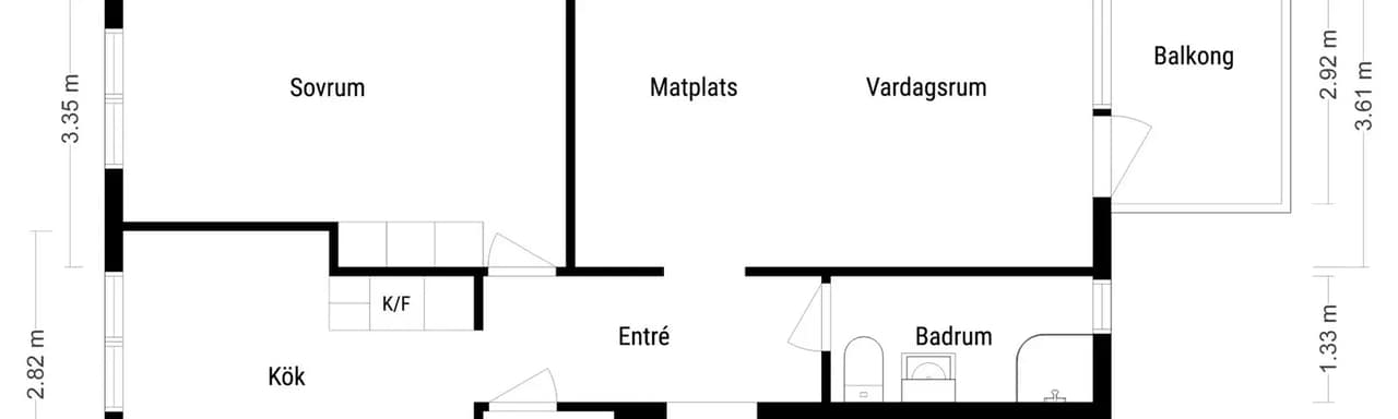 Floor plan for de Geersgatan 8