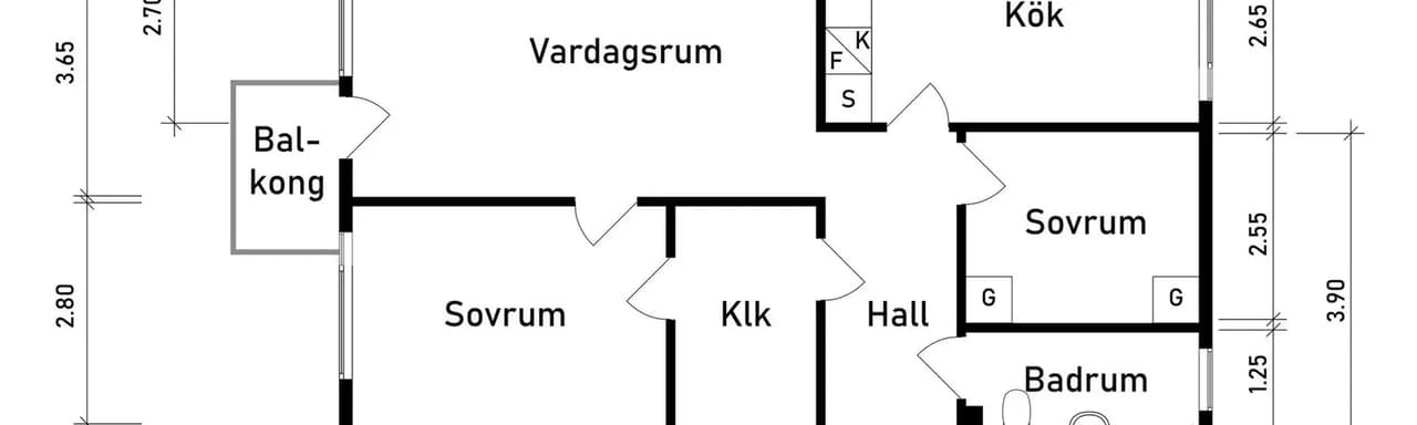 Floor plan for Önskevädersgatan 27