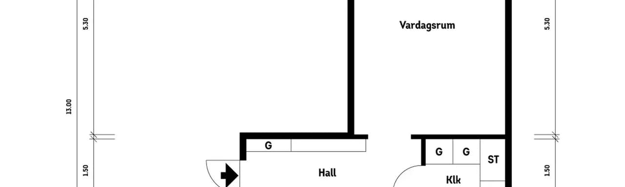 Floor plan for Kapplandsgatan 116