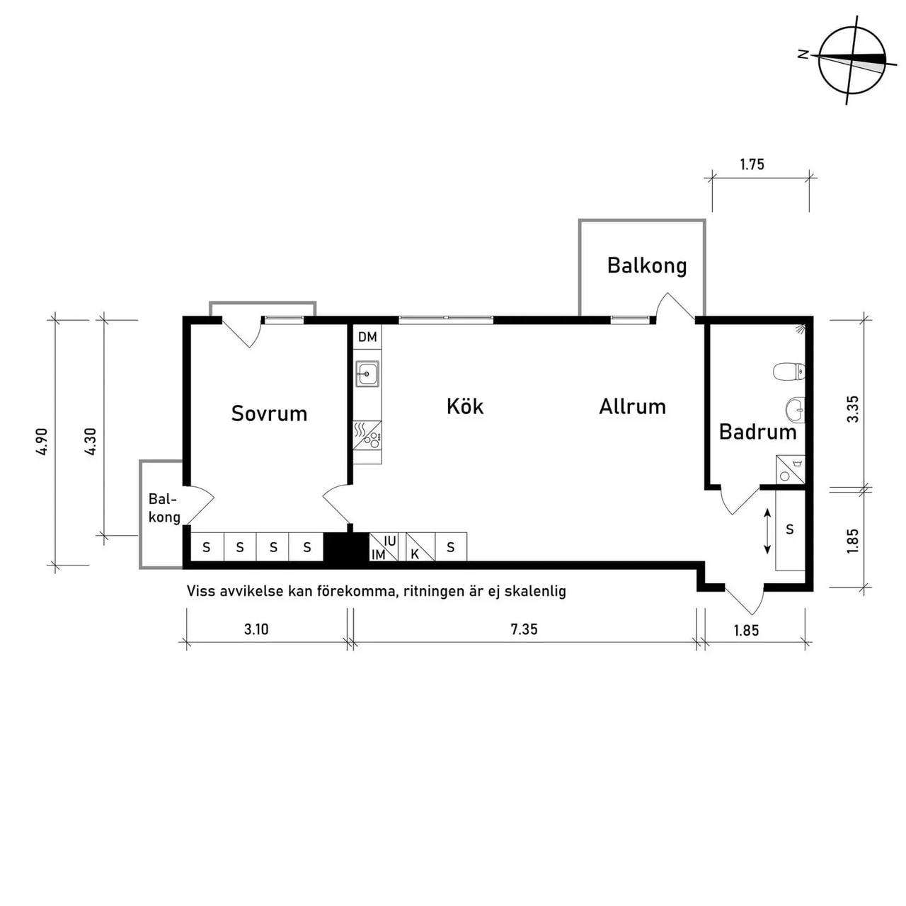 Planritning för Lindholmshamnen 18