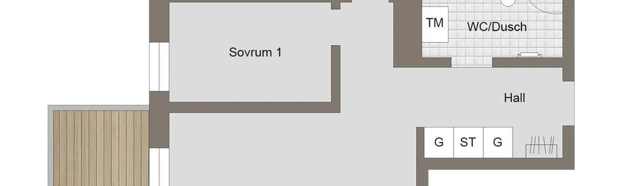 Planritning för Torggatan 16A