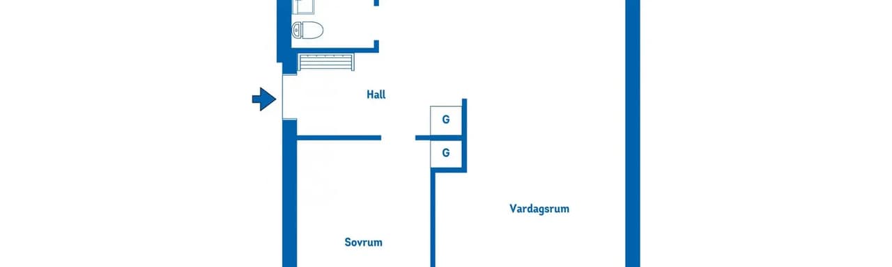 Floor plan for Vingåkersvägen 3B