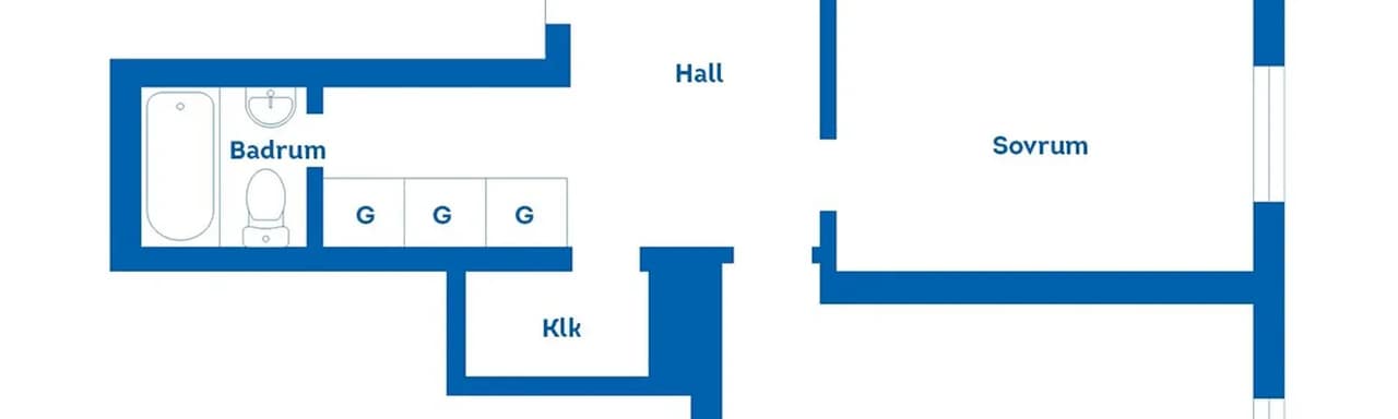 Floor plan for Idrottsgatan 23B